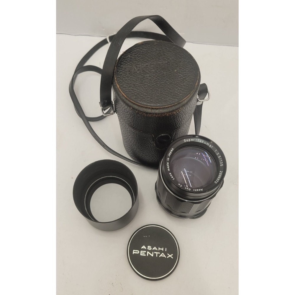 Asahi Super-Takumar 135mm f/3.5 M42 Manual Focus Lens Excellent – Original Case